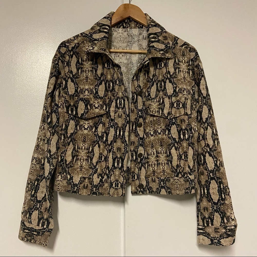 Unknown Brand Sample Snake Print Jacket Size Small - image 1